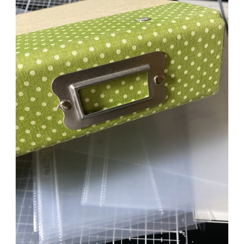 6x8 Mini Album- Echo Park Paper Co. Green Kraft With 10 Pack Refill Protectors‎